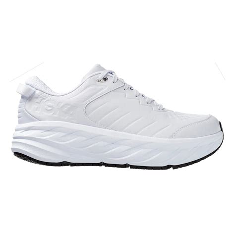 HOKA ONE Men S Bondi SR Leather Trainers White 8 5 Walmart