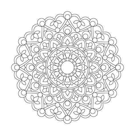 Mindfulness Mandala Coloring Book Page For Kdp Book Interior 45694885