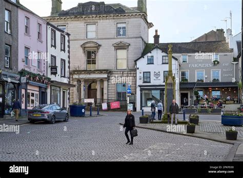 Ulverston Town Centre South Lake District Cumbria North West England