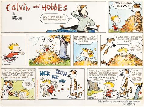 Bill Watterson Calvin And Hobbes 3 28 86 Original Art In 44 Off