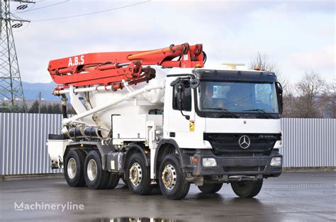 Pompa Do Betonu Putzmeister Na Podwoziu Mercedes Benz Actros