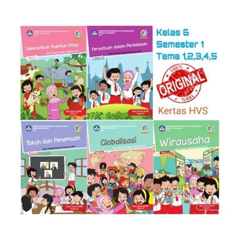 Sepaket Buku Siswa Dikbud K Kelas Semester Tema