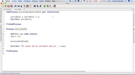 SubProcesos En PSeInt YouTube