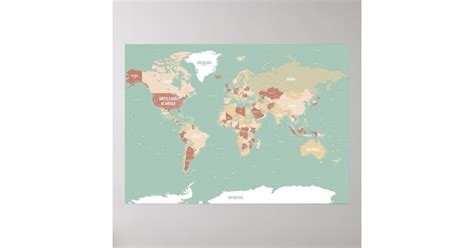 Map of the World! Poster | Zazzle