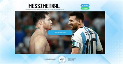 Crean página para medir distancia entre Messi y Canelo Por si se