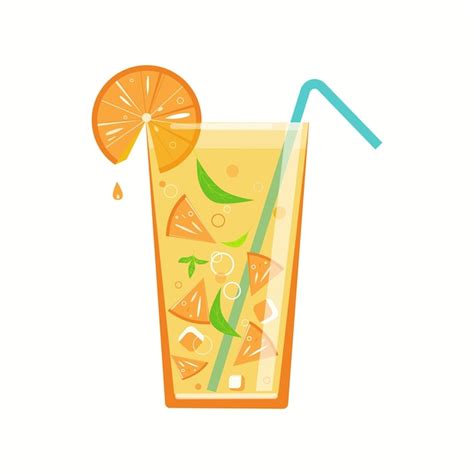 Jugo De Naranja Vector Premium