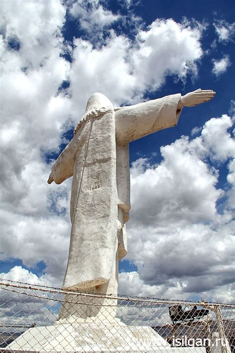 Статуя Белого Христа Cristo Blanco Город Куско Перу