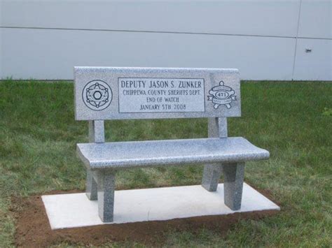 Bench Memorials Near Me Chippewa Falls WI Johnson Monument