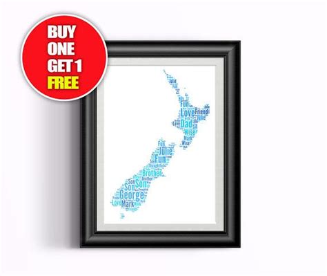 New Zealand Artwork New Zealand Present New Zealand New Etsy