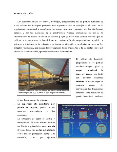 Apuntes Sobre Columnas Mixtas De Acero Y Hormig N