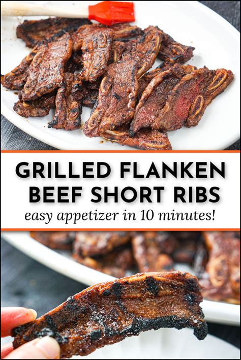 Bbq Grilled Flanken Short Ribs Great Summer Appetizer In Min