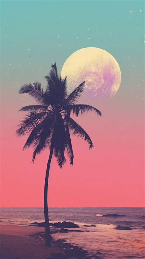 Beach silhouette astronomy outdoors | Premium Photo Illustration - rawpixel