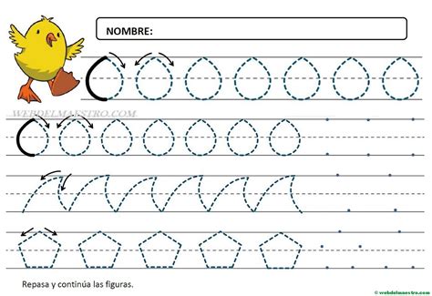 Fichas De Grafomotricidad Para Imprimir 4 Y 5 Años Web Del Maestro