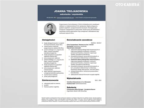 Puste CV do wypełnienia gotowe szablony Word PDF