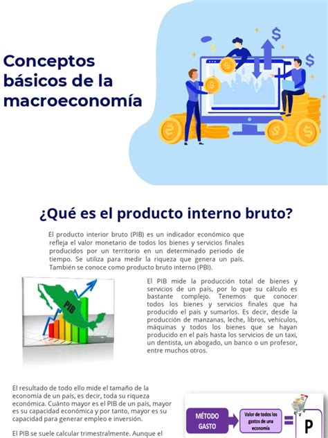 Conceptos Basicos De La Macroeconomia Presentacion Pdf Producto Interno Bruto Producto