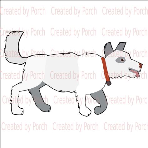 White Dog From Eric Carles Brown Bear Brown Bear What Do You See Svg