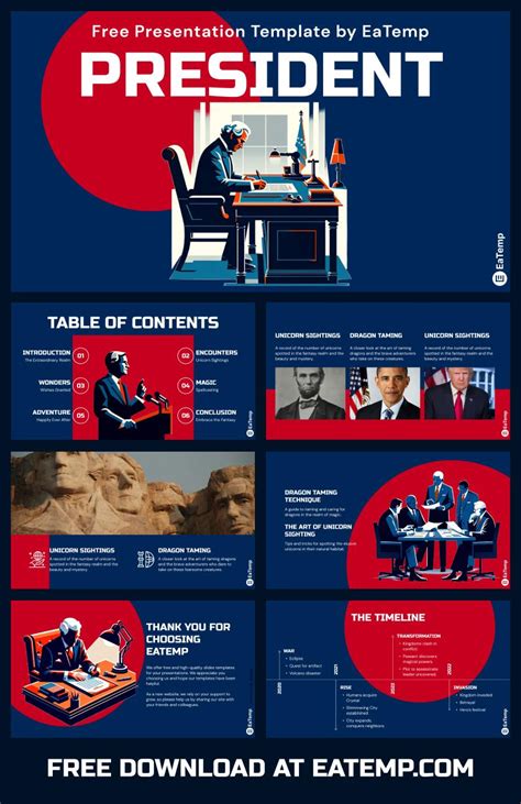 President PowerPoint Presentation Template & Google Slides Theme