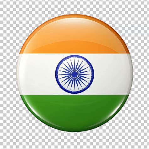 Premium Psd Indian Flag Batch On Transparent Background