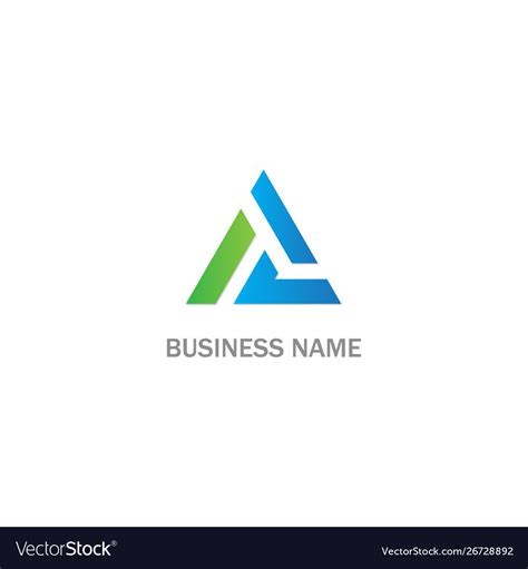 Triangle Company Logo Royalty Free Vector Image