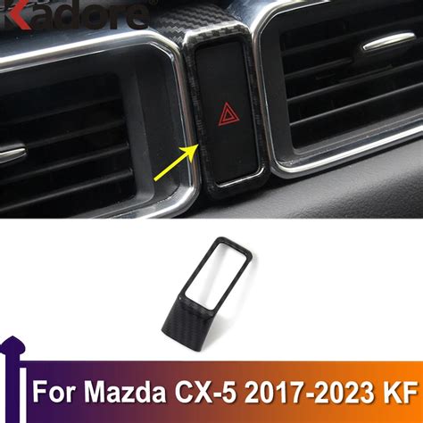 Cubierta de botón de luz de advertencia para salpicadero de Mazda