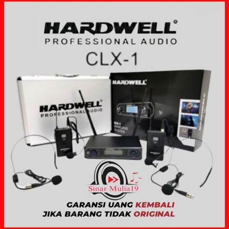 Jual Mic Wireless Clip On Headset Hardwell Clx Original Free Koper