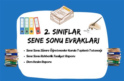 2 Sınıflar Sene Sonu Evrakları denizozpinar