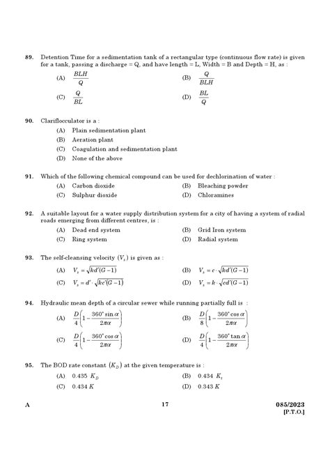 KPSC Assistant Professor Civil Engineering Exam 2023 Code 0852023