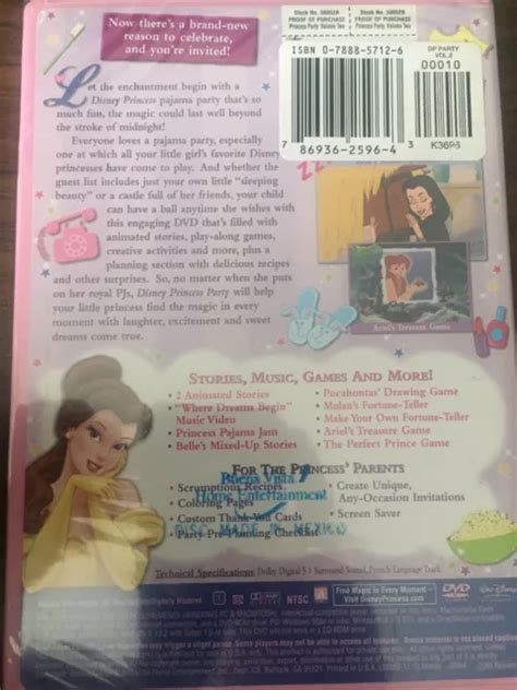 DISNEY PRINCESS PARTY Volume 2 Ultimate Princess Pajama Jam - NEW ...