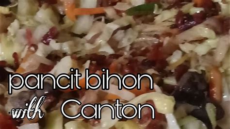 Bihon At Canton Bihon With Canton Quick And Easy Recipe Youtube