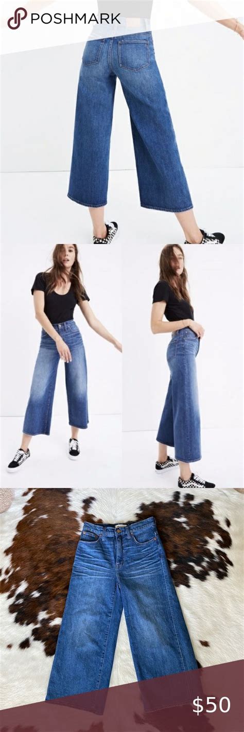 Madewell Wide Leg Crop High Waist Jeans G High Waist Jeans