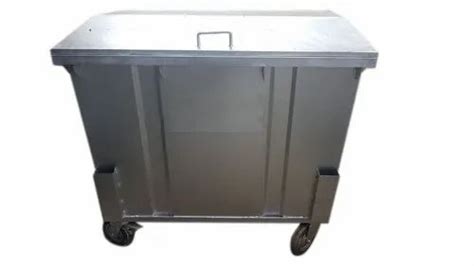 1100 L Mild Steel Wheeled Dustbin At Rs 28000 Wheeled Dustbin In