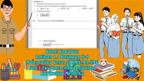 Kunci Jawaban Latihan Halaman Matematika Bab Eksponen Dan