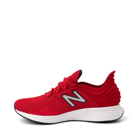 Mens New Balance Fresh Foam Roav Athletic Shoe Red Journeys