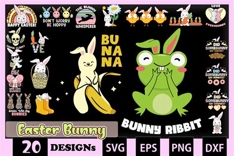 Easter Bunny Bundle Svg Designs Graphic By Skinite Creative Fabrica