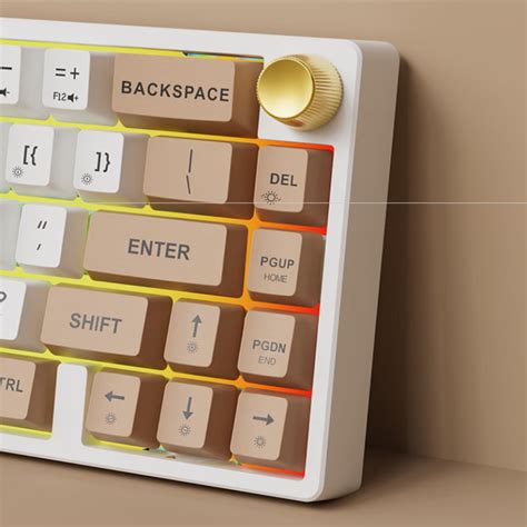 Eweadn C65 V2 Tri Mode Gasket Mount Hot Swappable Mechanical Keyboard Brown Vibe Gaming