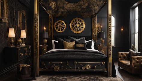 Steampunk Bedroom: Dream in a World of Gears and Cogs