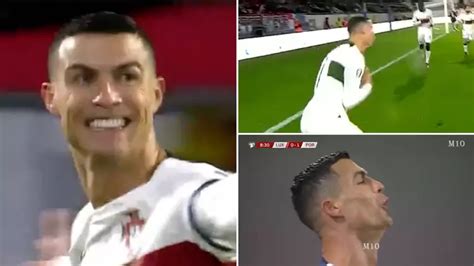 Cristiano Ronaldo performs new celebration after scoring for Portugal ...