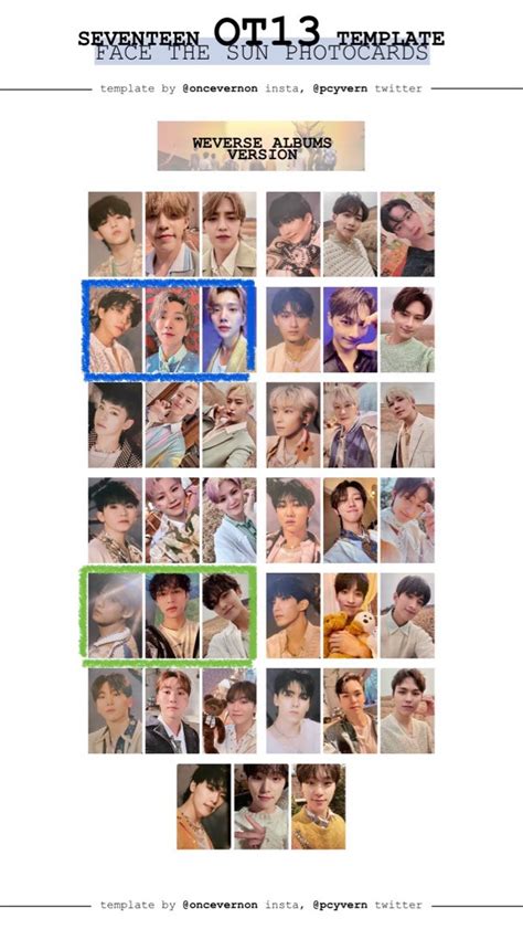 Seventeen Face The Sun Weverse Album Photocards Hobbies Toys