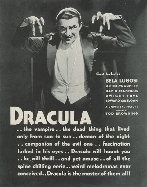 Bela Lugosi Dracula Quotes. QuotesGram