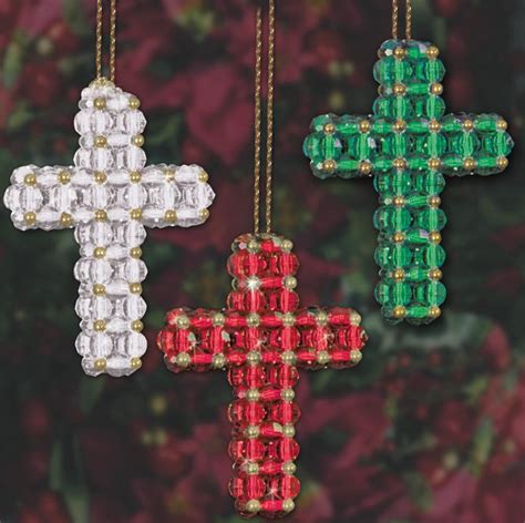 Christmas Beaded Crosses Kit Set Of 9 Only 13 85