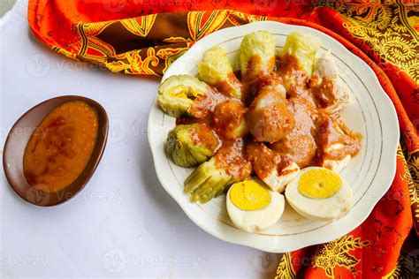 Siomay Or Dumplings Is Traditional Indonesian China Food With Peanut