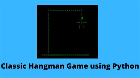 Classic HANGMAN Game Made Using Python ASCII Art YouTube