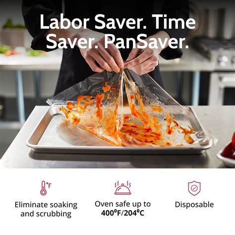 Pansaver Hotel Clear Pan Liners For Easy Clean Up