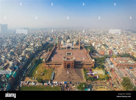 Jama masjid delhi aerial hi-res stock photography and images - Alamy