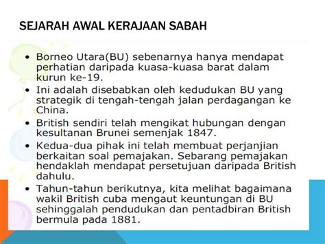 Pengenalan Sejarah Sabah And Sarawak