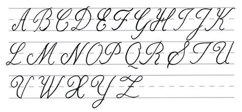 Capital Cursive Abc | Download Printable Cursive Alphabet Free!