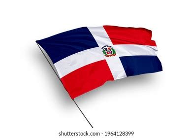 Dominican Republic Flag Isolated On White Stock Photo 1964128399 ...