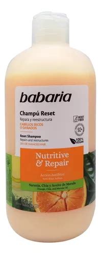 Shampoo Babaria Naranja Chia Y Aceite De Marula Ml