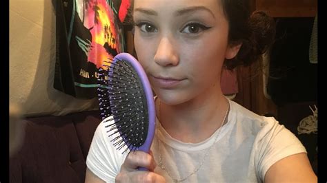 ASMR HAIR PLAY AND BRUSHING NO TALKING YouTube