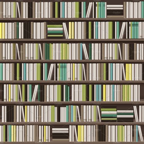 Large bookcase background | Pre-Designed Illustrator Graphics ...